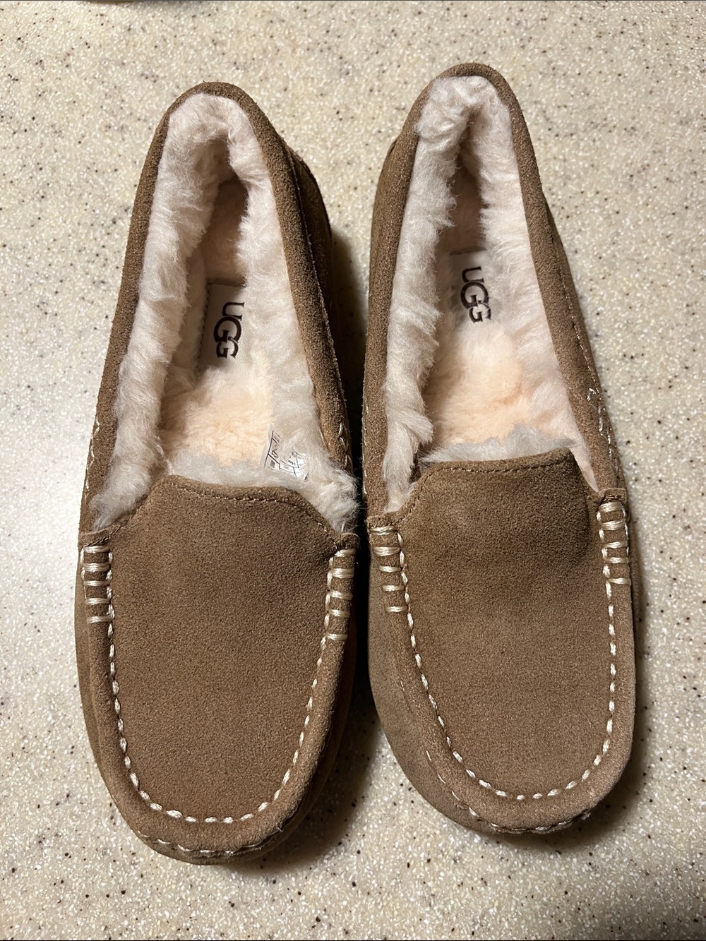 UGG Women’s Chestnut Suede Shearling Moccasins